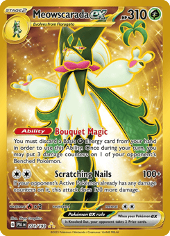 Gold Pokémon Cards — Meowscarada ex