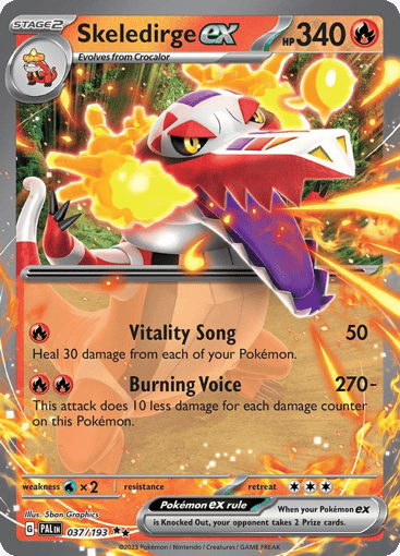 Skeledirge ex — Paldea Evolved #37