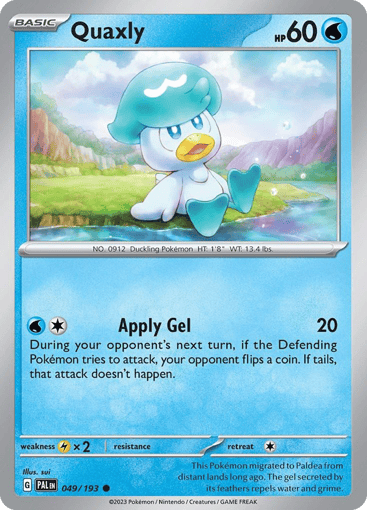 Quaxly — Paldea Evolved #49