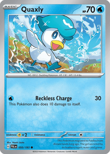 Quaxly — Paldea Evolved #50