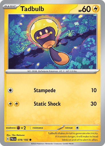 Tadbulb — Paldea Evolved #78