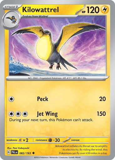 Kilowattrel — Paldea Evolved #82