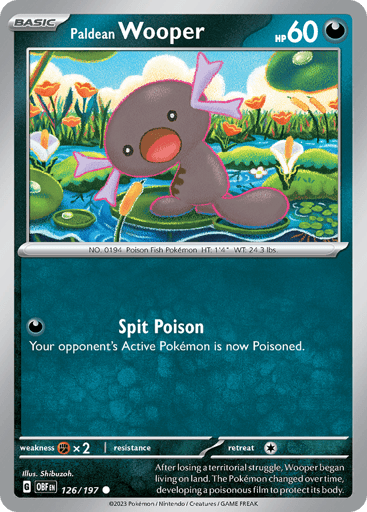 Paldean Wooper — Obsidian Flames #126