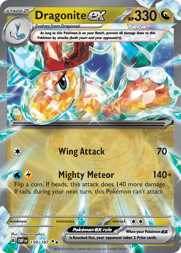 Dragonite ex — Obsidian Flames #159