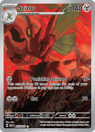 Scizor — Obsidian Flames #205