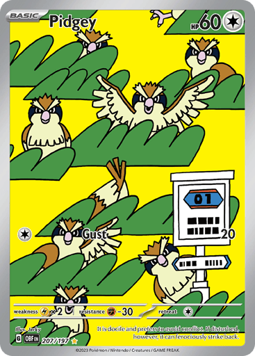 Pidgey — Obsidian Flames #207