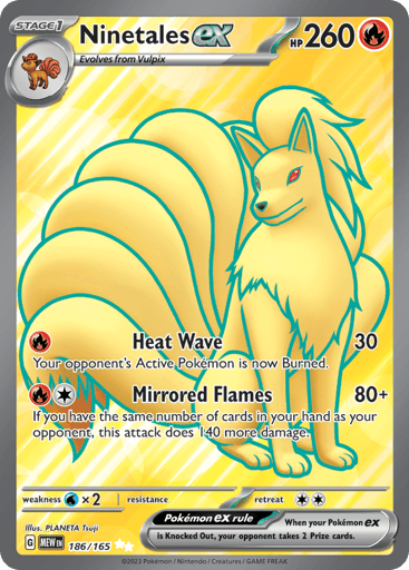 Ninetales ex — 151 #186