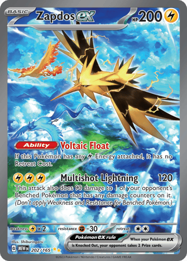 Zapdos ex — 151 #202