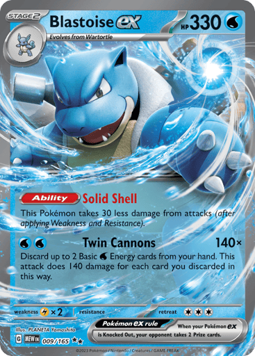 Blastoise ex — 151 #9