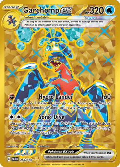 Gold Pokémon Cards — Garchomp ex