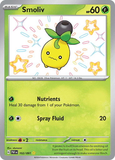 Smoliv — Paldean Fates #102