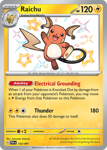 Raichu — Paldean Fates #132