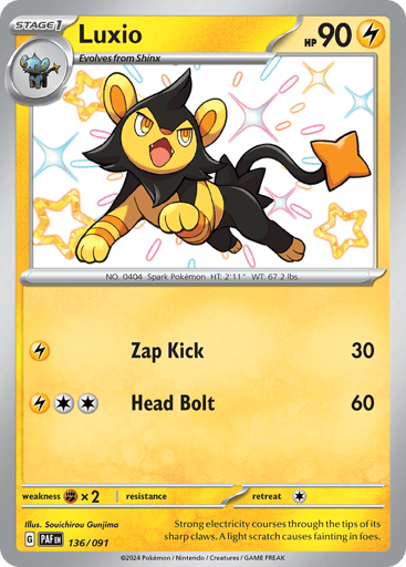 Luxio — Paldean Fates #136
