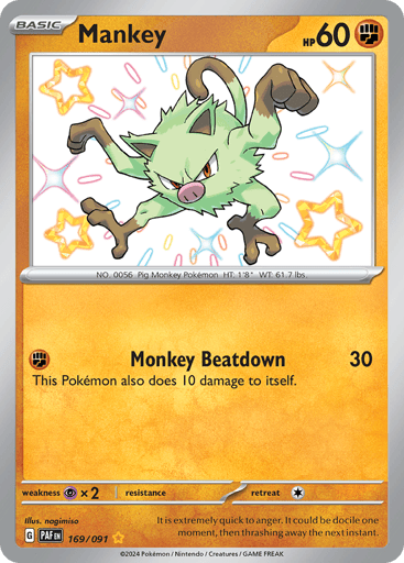 Mankey — Paldean Fates #169