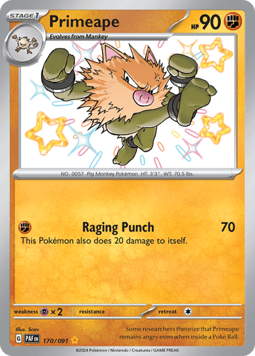 Primeape — Paldean Fates #170