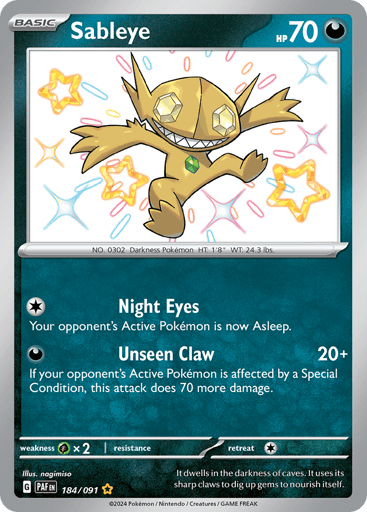Sableye — Paldean Fates #184