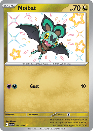 Noibat — Paldean Fates #194