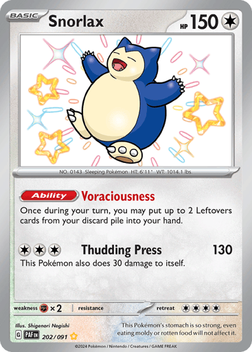 Snorlax — Paldean Fates #202