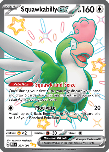 Squawkabilly ex — Paldean Fates #223