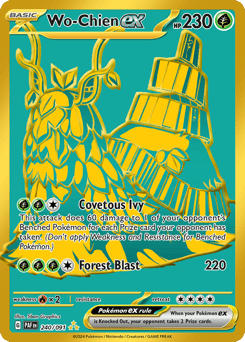 Gold Pokémon Cards — Wo-Chien ex