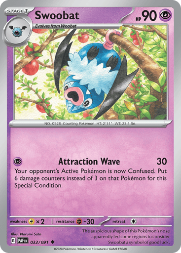 Swoobat — Paldean Fates #33