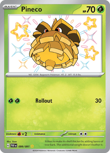 Pineco — Paldean Fates #99
