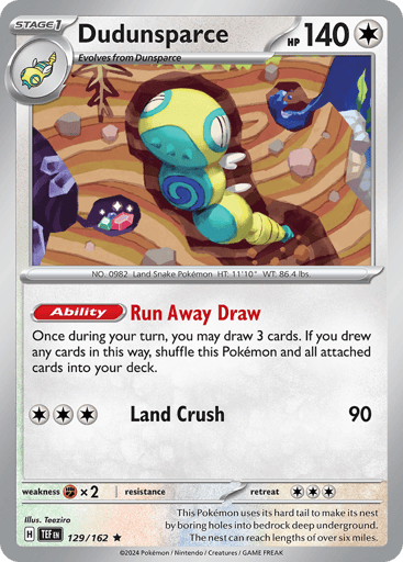 Dudunsparce — Temporal Forces #129