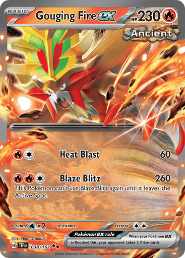 Gouging Fire ex Price – Temporal Forces #214/162 | CardTrack