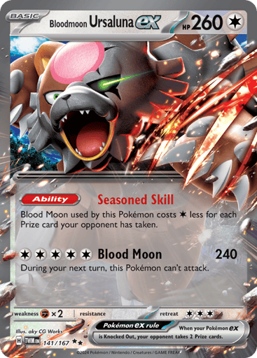 Bloodmoon Ursaluna ex — Twilight Masquerade #141