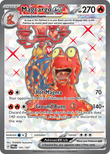 Magcargo ex — Twilight Masquerade #191