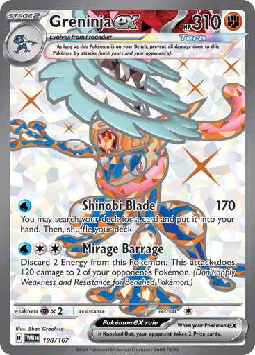 Greninja ex — Twilight Masquerade #198