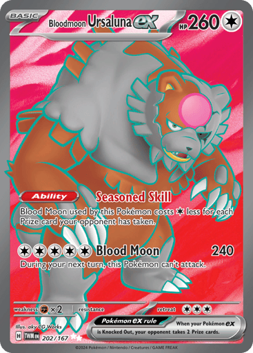 Bloodmoon Ursaluna ex — Twilight Masquerade #202