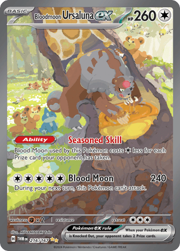 Bloodmoon Ursaluna ex — Twilight Masquerade #216