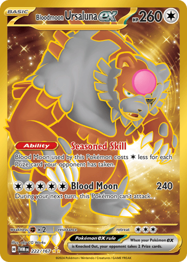 Bloodmoon Ursaluna ex — Twilight Masquerade #222