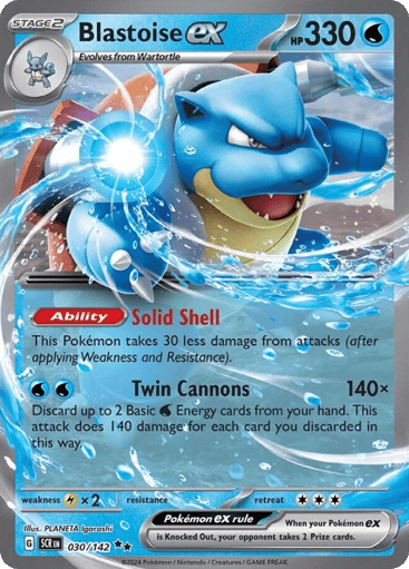 Blastoise ex — Stellar Crown #30