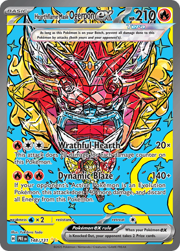 Hearthflame Mask Ogerpon ex — Prismatic Evolutions #148