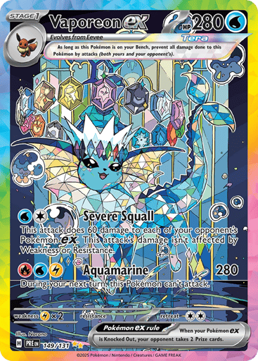 Vaporeon ex — Prismatic Evolutions #149