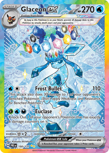Glaceon ex — Prismatic Evolutions #150