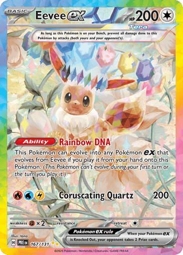 Eevee ex — Prismatic Evolutions #167