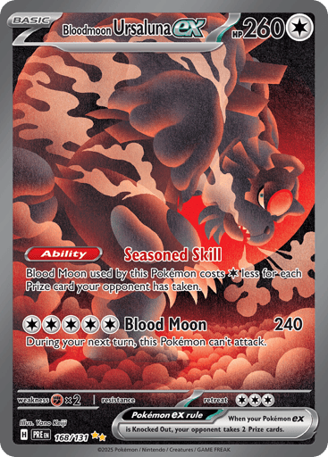 Bloodmoon Ursaluna ex — Prismatic Evolutions #168