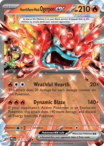 Hearthflame Mask Ogerpon ex — Prismatic Evolutions #17