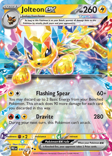 Jolteon ex — Prismatic Evolutions #30