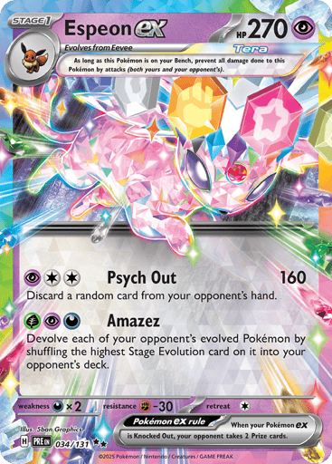 Espeon ex — Prismatic Evolutions #34