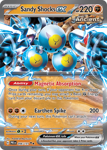 Sandy Shocks ex — Prismatic Evolutions #56