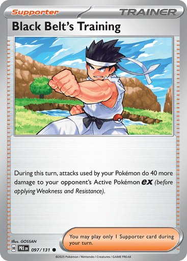 Black Belt's Training — Prismatic Evolutions #97