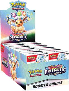Prismatic Evolutions Booster Bundle Display