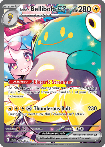 Iono's Bellibolt ex — Journey Together #183