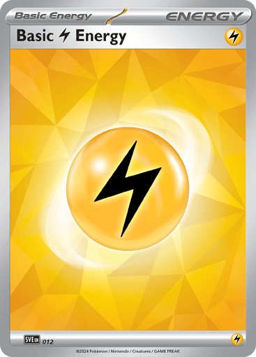 Basic Lightning Energy — Scarlet & Violet Energies #12