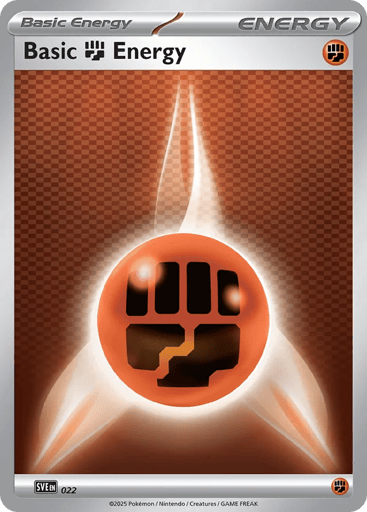 Basic Fighting Energy — Scarlet & Violet Energies #22