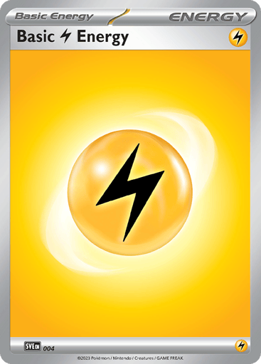Basic Lightning Energy — Scarlet & Violet Energies #4